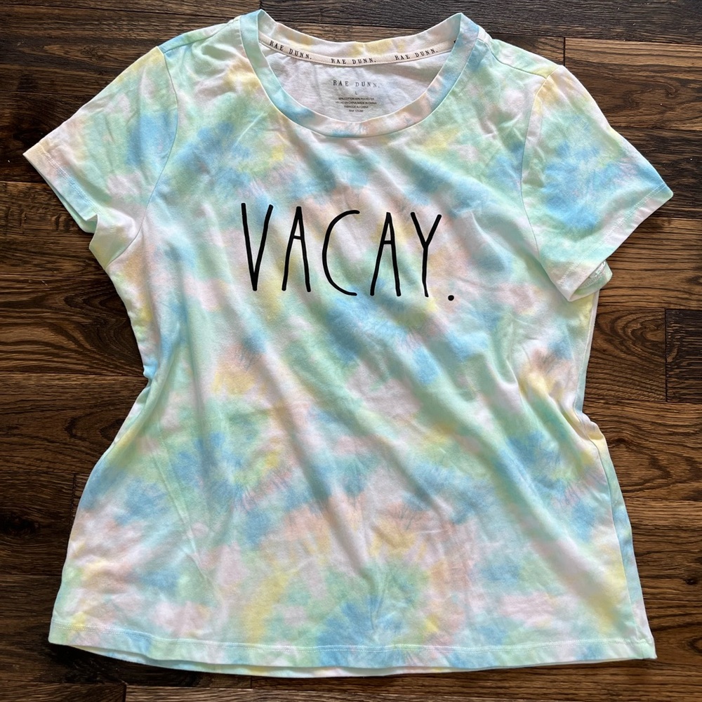 Rae Dunn tie dye Vacay tee